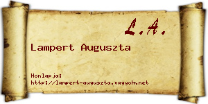 Lampert Auguszta névjegykártya